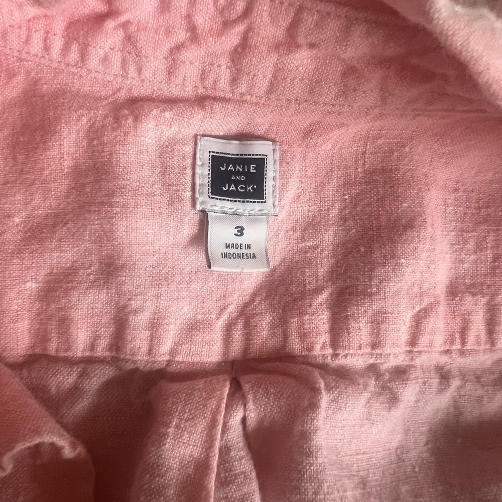 Kids' Button-Up Shirt Bundle 3T - White, Pink, Red - Picture 3 of 9